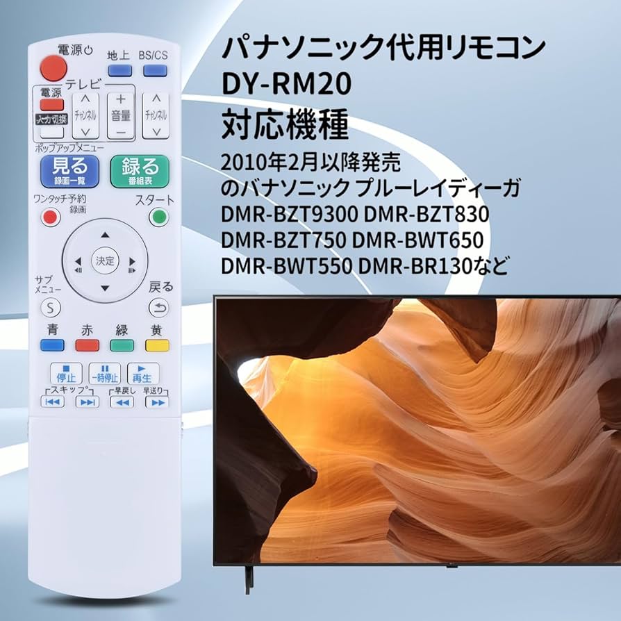 パナソニック 液晶テレビ用 かんたんリモコン DY-RM20-W パナソニック 液晶テレビ用 かんたんリモコン DY-RM20-W EC